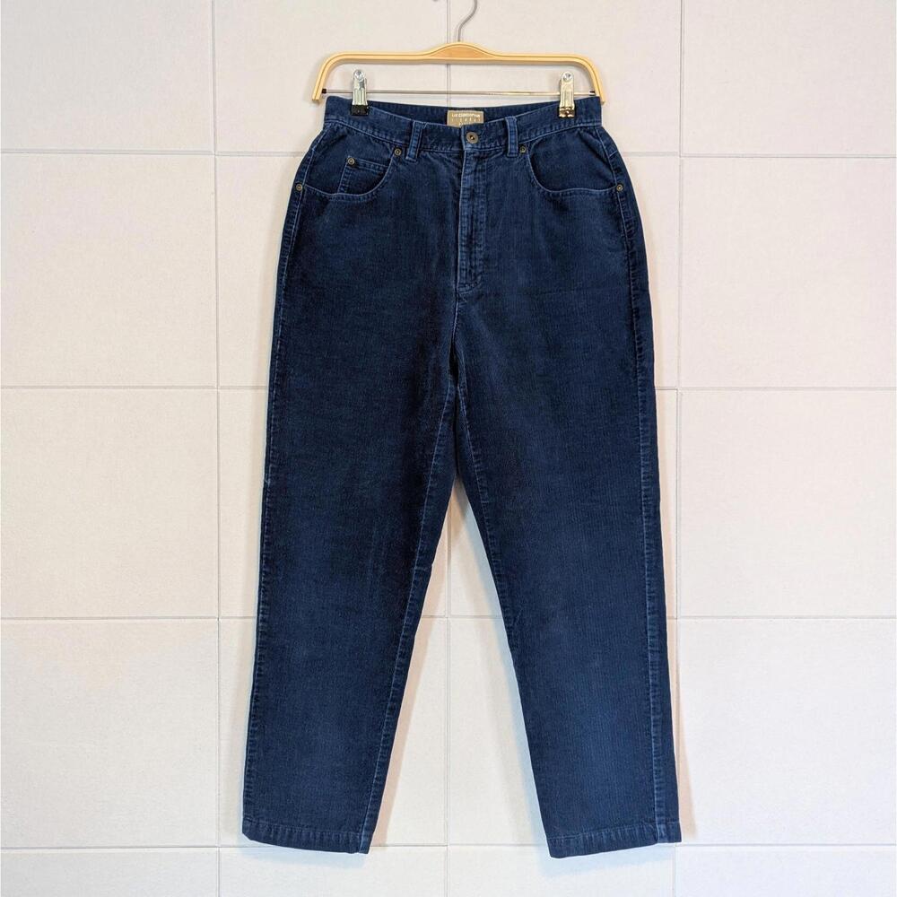 Vintage 90s high waist corduroy tapered pants - Petite/short length